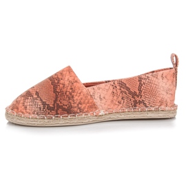 Mckeylor Alpargatas con estampado animal rosa 1