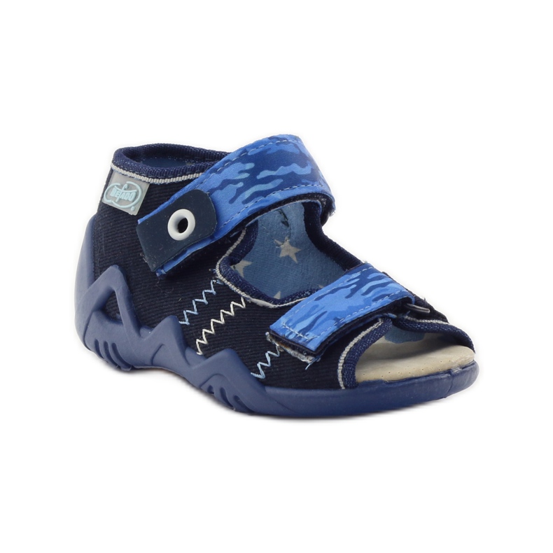 Sandalias befado 250p inserto piel azul marino azul 1