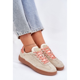 Zapatillas deportivas de gamuza zapatillas para mujeres d.franklin DFSH387005 beige 8