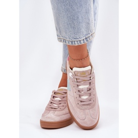 Zapatos deportivos de gamuza para mujeres d.franklin DFSH387005 Dirty Pink rosado 3