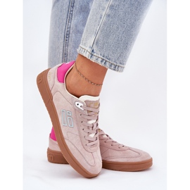 Zapatos deportivos de gamuza para mujeres d.franklin DFSH387005 Dirty Pink rosado 6