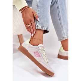Zapatos deportivos de gamuza para mujeres d.franklin DFSH387005 TROPO WHITE blanco 9