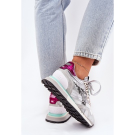 Zapatillas deportivas para mujeres D.Franklin DFSH378006 Plata 7
