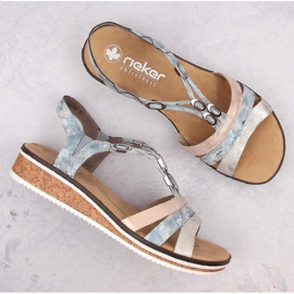 Sandalias cómodas Rieker W RKR664 multicolor 15