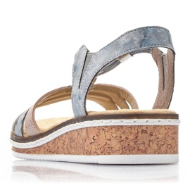 Sandalias cómodas Rieker W RKR664 multicolor 20