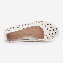 Ballerinas para niños abiertas con brillo blanco 1 Ballerinas para niños abiertas con brillo blanco 1