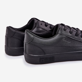 Classic de zapatillas de cuero con bajo ECO para hombres Big Star NN174252 Negro 3