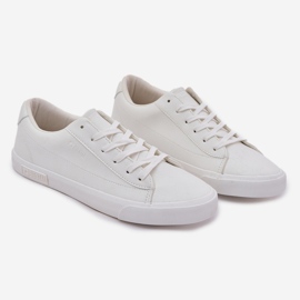 Zapatillas bajas clásicas para hombres con cuero ecológico Big Star NN174250 White blanco 1