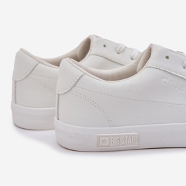 Zapatillas bajas clásicas para hombres con cuero ecológico Big Star NN174250 White blanco 6