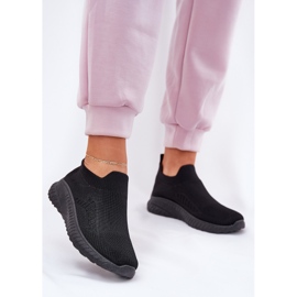 Material resbalado zapatos deportivos negros para mujeres 2 Material resbalado zapatos deportivos negros para mujeres 2