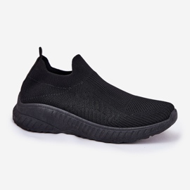 Material resbalado zapatos deportivos negros para mujeres 4