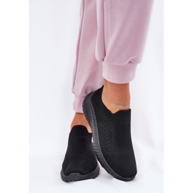 Material resbalado zapatos deportivos negros para mujeres 3