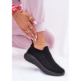 Material resbalado zapatos deportivos negros para mujeres 6