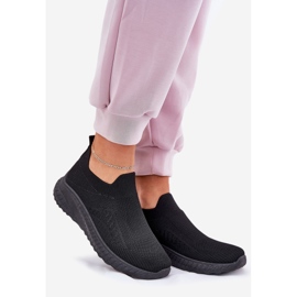 Material resbalado zapatos deportivos negros para mujeres 1 Material resbalado zapatos deportivos negros para mujeres 1