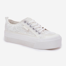 Big Star RR274747 Sneakers de encaje para mujeres blanco 5