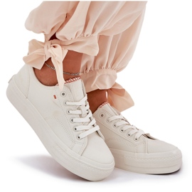 Zapatillas de deporte femenino en la plataforma con eco cuero big star rr274a297 beige ligero 10