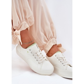 Zapatillas de deporte femeninas en plataforma con eco cuero big star rr274a295 blanco 7