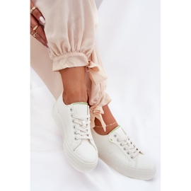 Zapatillas de deporte femeninas en plataforma con eco cuero big star rr274a295 blanco 9
