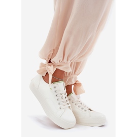 Zapatillas de deporte femeninas en plataforma con eco cuero big star rr274a295 blanco 1