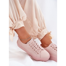 Zapatillas de deporte femenino en plataforma con eco cuero big star rr274a294 rosa rosado 10