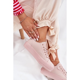 Zapatillas de deporte femenino en plataforma con eco cuero big star rr274a294 rosa rosado 2 Zapatillas de deporte femenino en plataforma con eco cuero big star rr274a294 rosa rosado 2