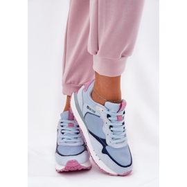 Zapatos deportivos ligeros de gamuza femenina Big Star RR274236 Hi-Polish Blue azul 3