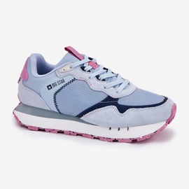 Zapatos deportivos ligeros de gamuza femenina Big Star RR274236 Hi-Polish Blue azul 4