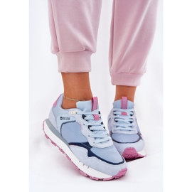Zapatos deportivos ligeros de gamuza femenina Big Star RR274236 Hi-Polish Blue azul 5