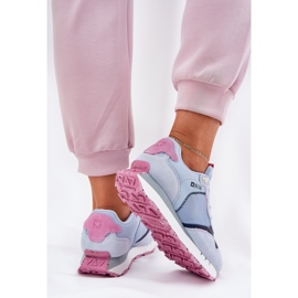 Zapatos deportivos ligeros de gamuza femenina Big Star RR274236 Hi-Polish Blue azul 7