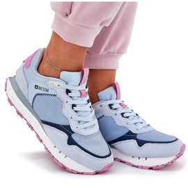 Zapatos deportivos ligeros de gamuza femenina Big Star RR274236 Hi-Polish Blue azul 10