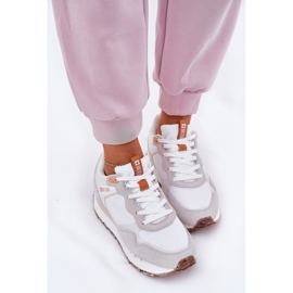 Zapatos deportivos ligeros de gamuza femenina Big Star RR274235 Hi-Polish Beige 5