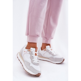 Zapatos deportivos ligeros de gamuza femenina Big Star RR274235 Hi-Polish Beige 2