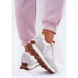Zapatos deportivos ligeros de gamuza femenina Big Star RR274235 Hi-Polish Beige 6