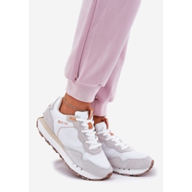 Zapatos deportivos ligeros de gamuza femenina Big Star RR274235 Hi-Polish Beige 1