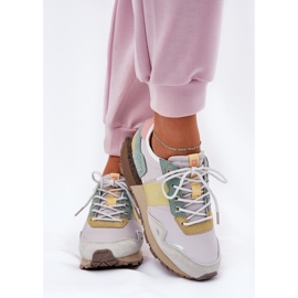 Zapatillas de ante mujeres Big Star RR274244 Sistema de color amarillo gris de alta polla 3