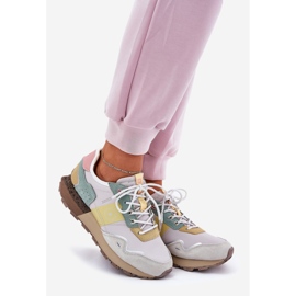 Zapatillas de ante mujeres Big Star RR274244 Sistema de color amarillo gris de alta polla 1