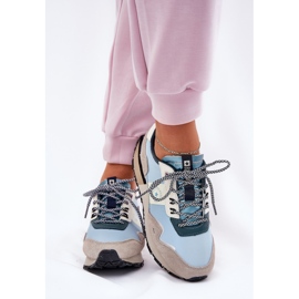 Zapatillas de ante mujeres Big Star RR274245 Sistema de alta polrogo Gray-Blue azul 4
