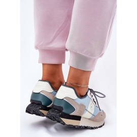 Zapatillas de ante mujeres Big Star RR274245 Sistema de alta polrogo Gray-Blue azul 10