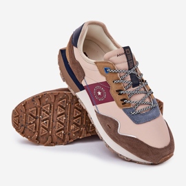 Zapatillas de ante para hombres en el sistema de beige Hi-Polish Big Star RR174475 3