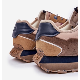 Zapatillas de ante para hombres en el sistema de beige Hi-Polish Big Star RR174475 6