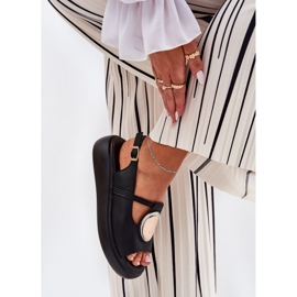 Sandalias de mujer de cuero S.Barski GR51-603 Negro 3