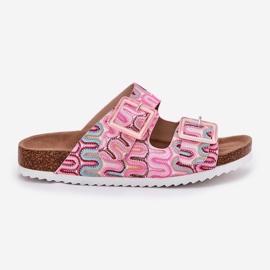 S.Barski Flip Flip Flip Flip con hebillas y Glitter S. Barski RB51-006 Pink rosado 5