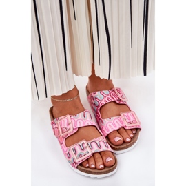 S.Barski Flip Flip Flip Flip con hebillas y Glitter S. Barski RB51-006 Pink rosado 6