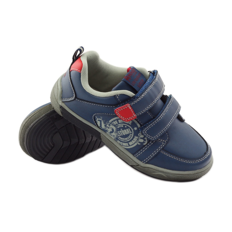 American Club Deportivas americanas CA51 con velcros rojo multicolor gris 3 American Club Deportivas americanas CA51 con velcros rojo multicolor gris 3