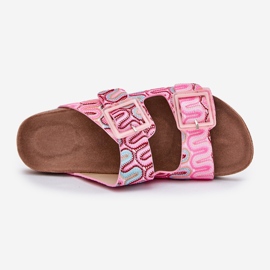 S.Barski Flip Flip Flip Flip con hebillas y Glitter S. Barski RB51-006 Pink rosado 2