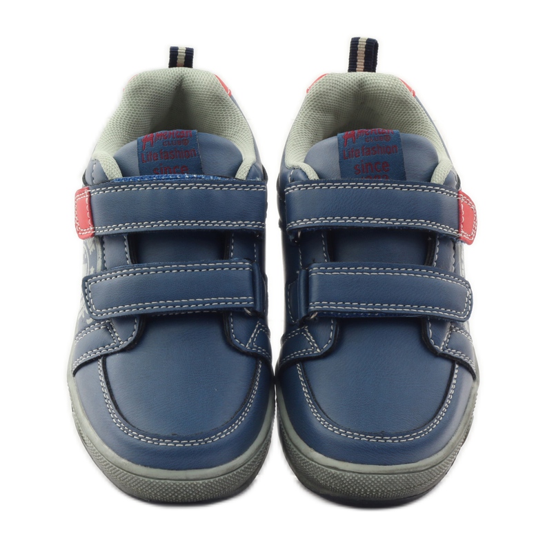 American Club Deportivas americanas CA51 con velcros rojo multicolor gris 4 American Club Deportivas americanas CA51 con velcros rojo multicolor gris 4