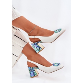 S.Barski Sandalias de cuero para mujeres en el D&amp;A CR51-002 White Post blanco 6