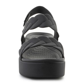 Crocs Sandals Brooklyn Woven Low Wedge 209977-060 negro 2