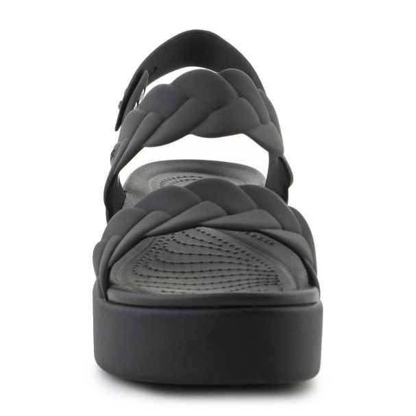 Crocs Sandals Brooklyn Woven Low Wedge 209977-060 negro 2