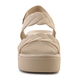 Sandalias Crocs Brooklyn Woven Low Wedge 209977-212 beige 2 Sandalias Crocs Brooklyn Woven Low Wedge 209977-212 beige 2